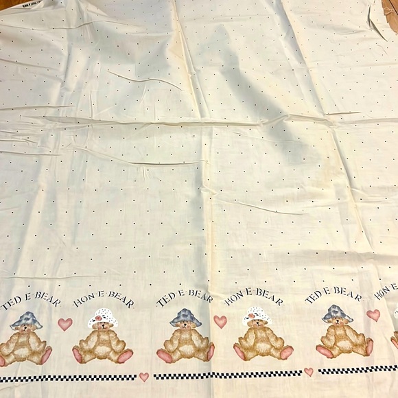 Vintage 1999 Sewing Fabric #7141 Ted-E-Bear Border Past & Presents 2ydsx45”Quilt - Picture 4 of 8